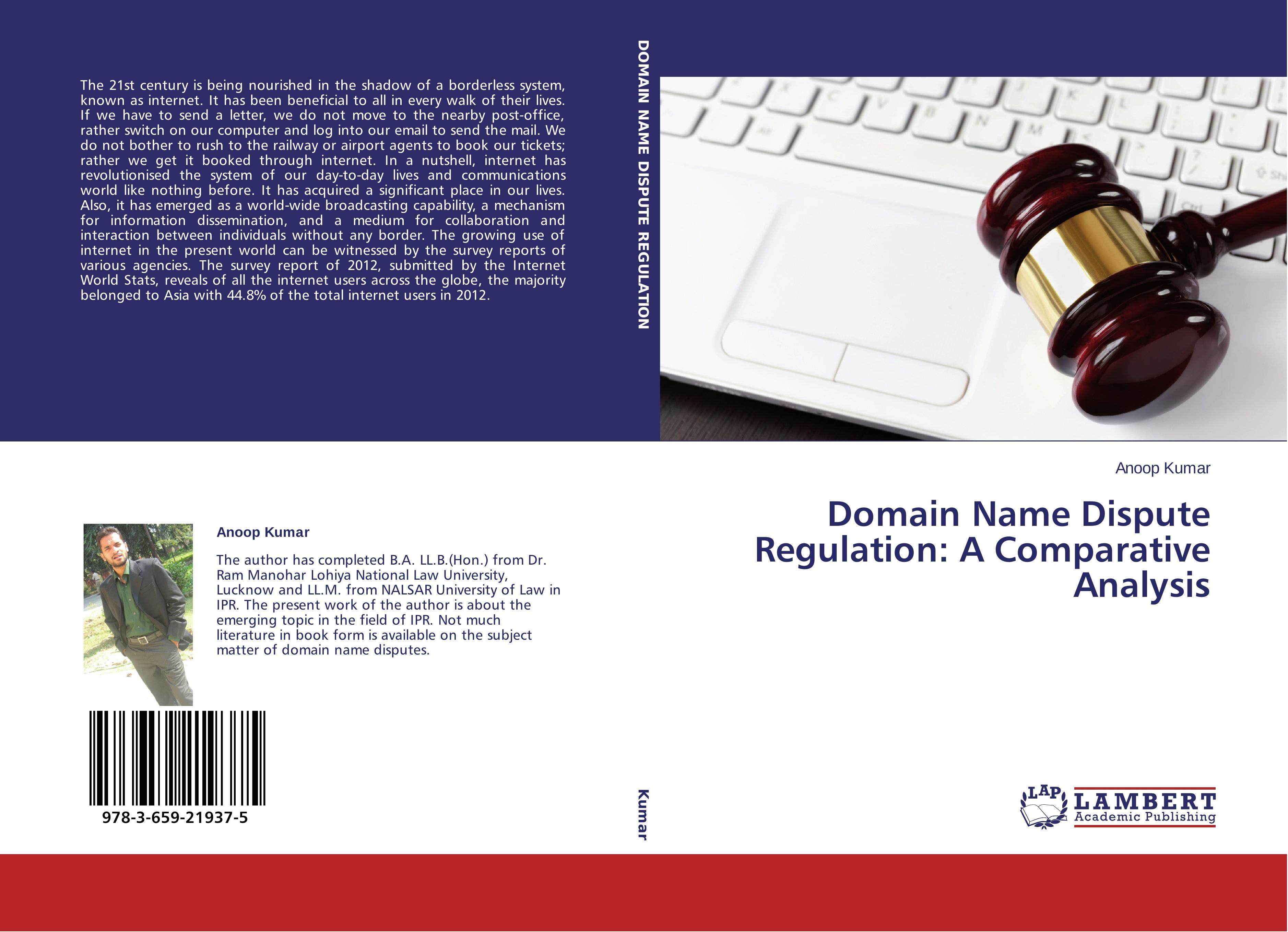 Vorderes Coverbild Domain Name Dispute Regulation: A Comparative Analysis