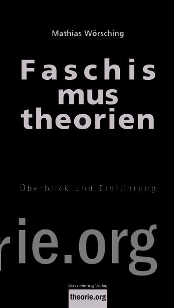Vorderes Coverbild Faschismustheorien