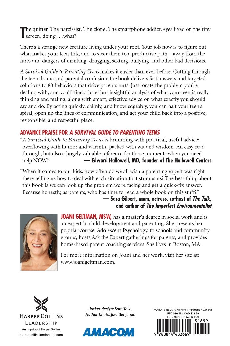 Rückseitencover A Survival Guide to Parenting Teens