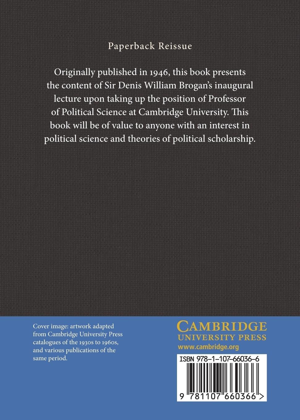 Rückseitencover The Study of Politics