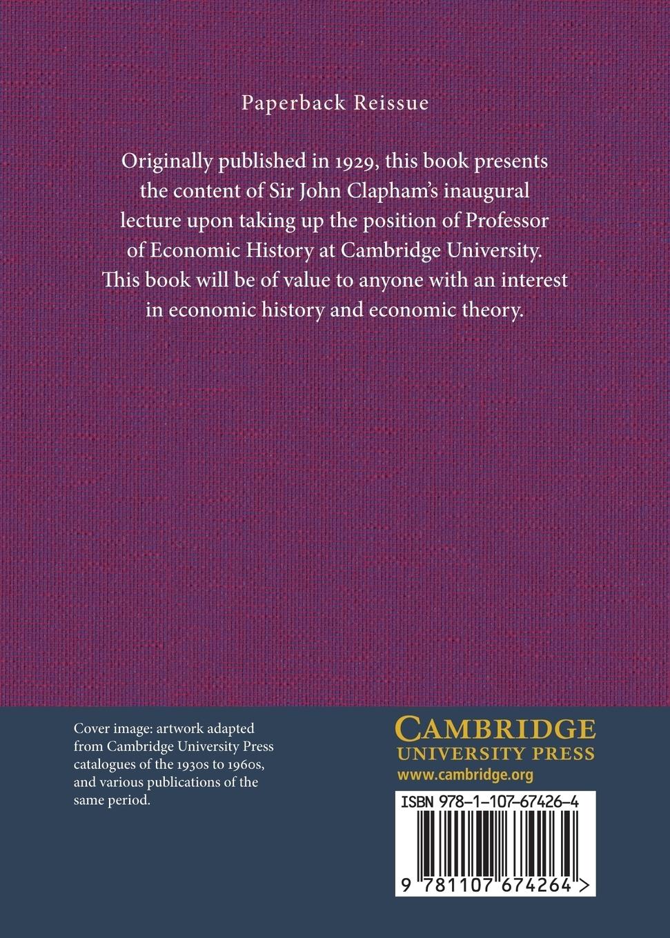 Rückseitencover The Study of Economic History