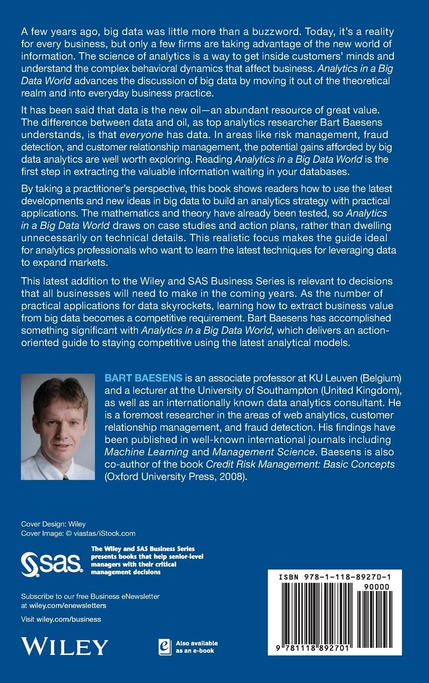 Rückseitencover Analytics in a Big Data World