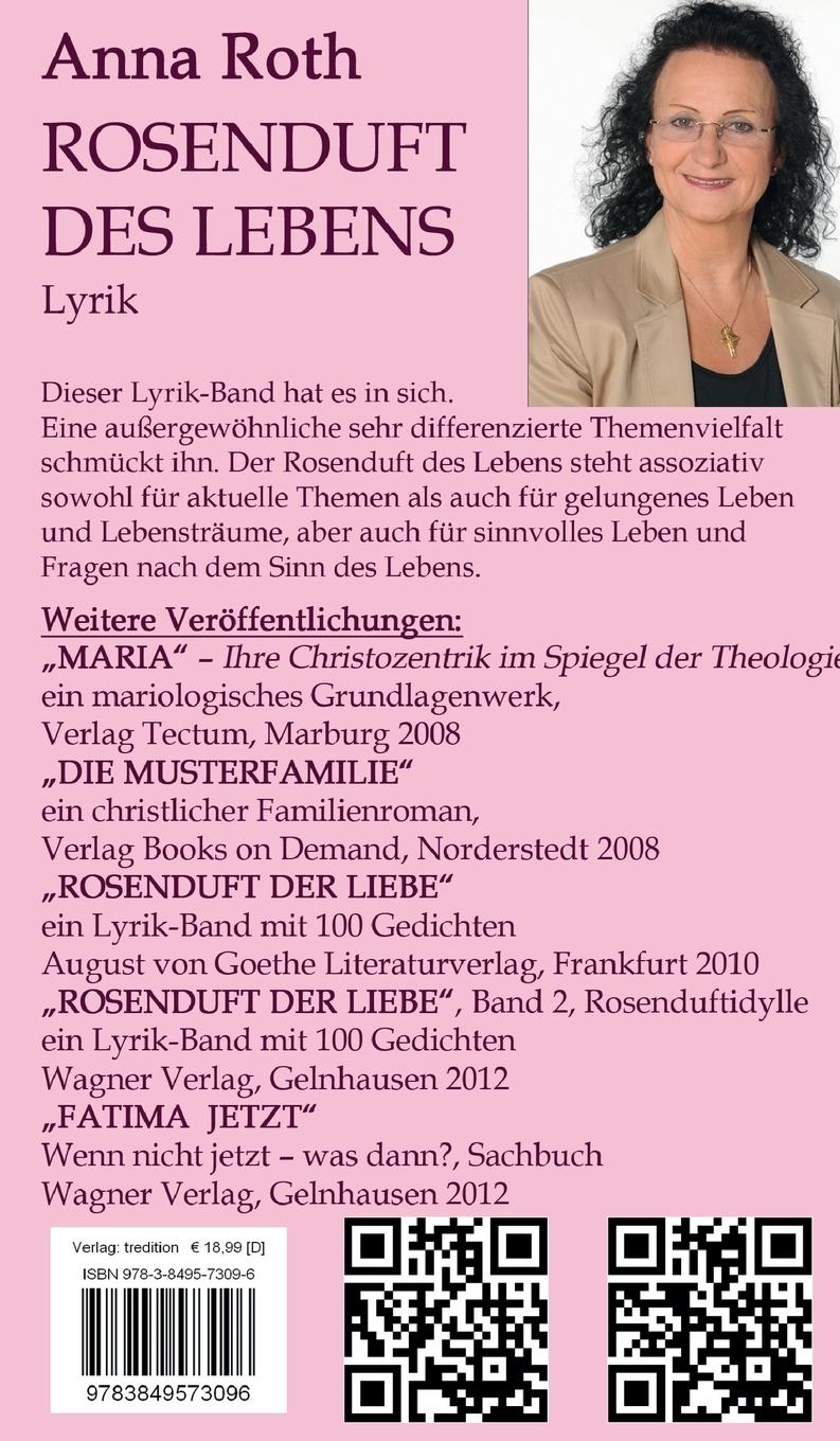 Rückseitencover Rosenduft des Lebens
