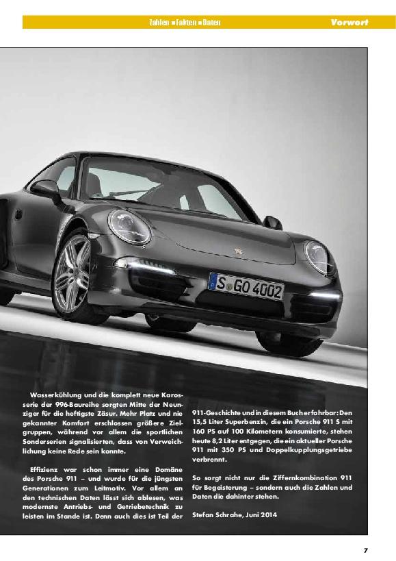 Beispielinhalt (Bild) Das Porsche 911 Daten-Buch
