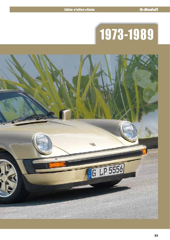 Beispielinhalt (Bild) Das Porsche 911 Daten-Buch