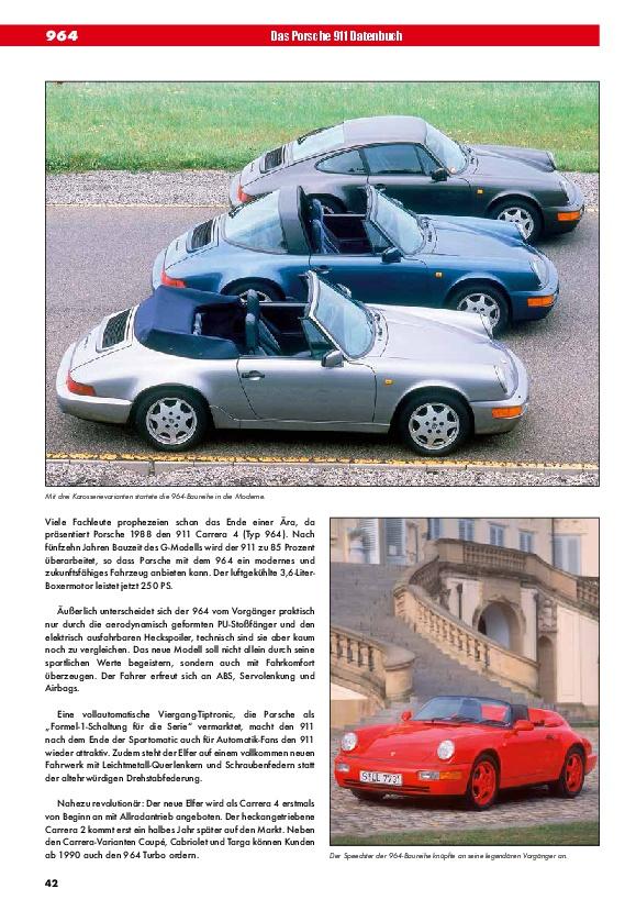 Beispielinhalt (Bild) Das Porsche 911 Daten-Buch