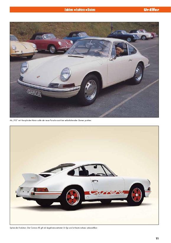 Beispielinhalt (Bild) Das Porsche 911 Daten-Buch