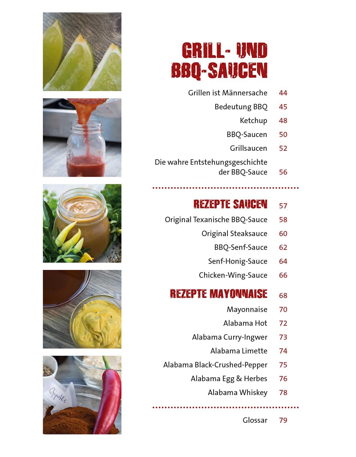 Beispielinhalt (Bild) Das Geheimnis der Grill- & Chilisaucen