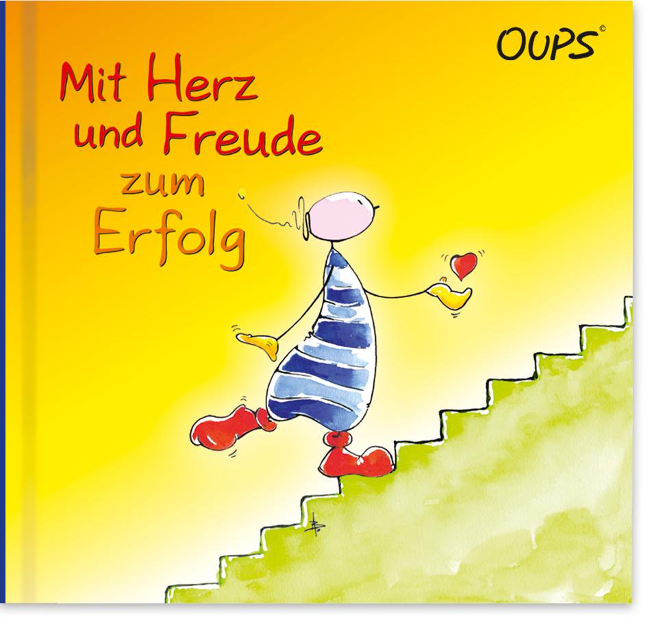 Vorderes Coverbild Oups Buch - Mit Herz und Freude zum Erfolg