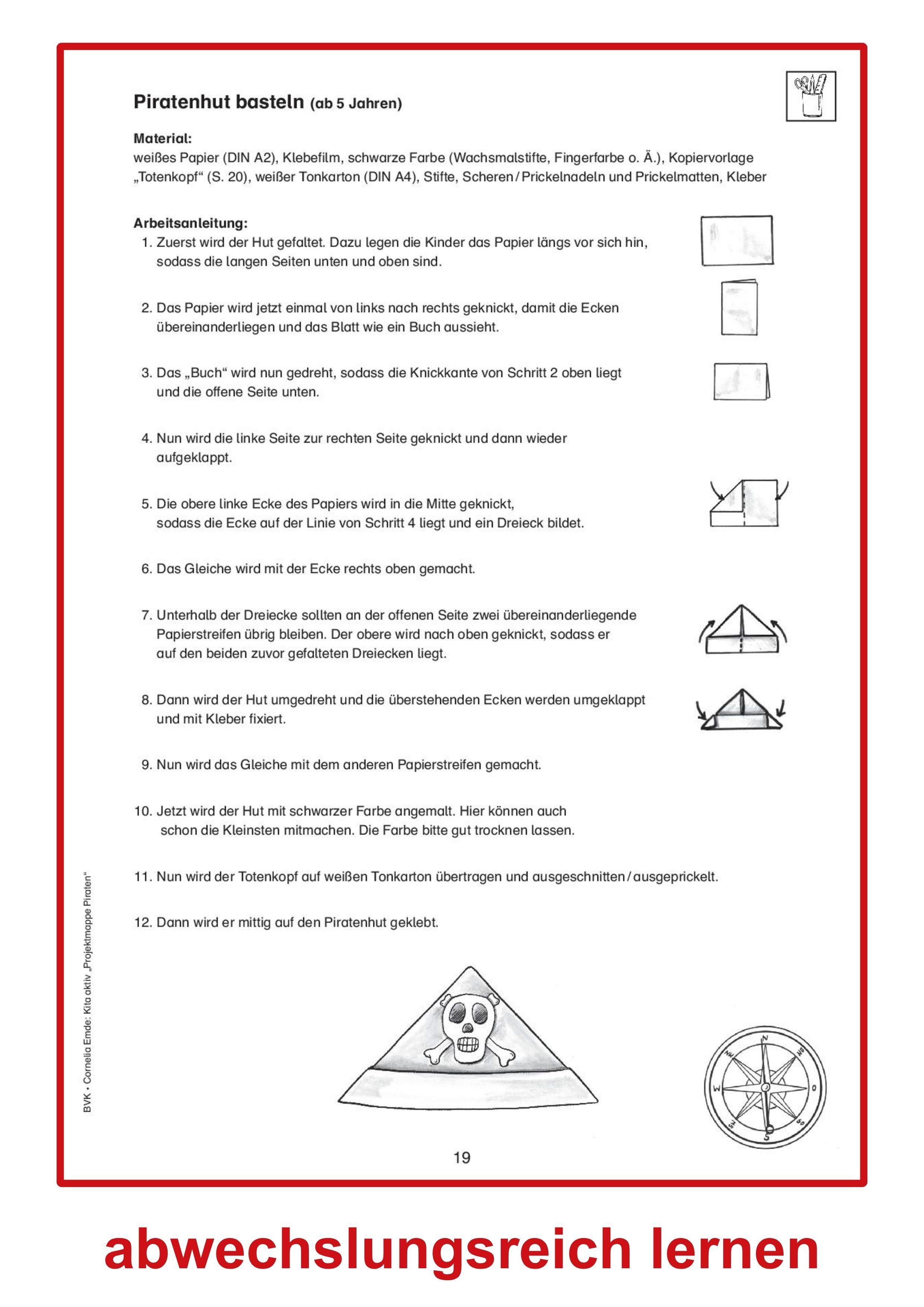 Beispielinhalt (Bild) Kita aktiv Projektmappe "Piraten"
