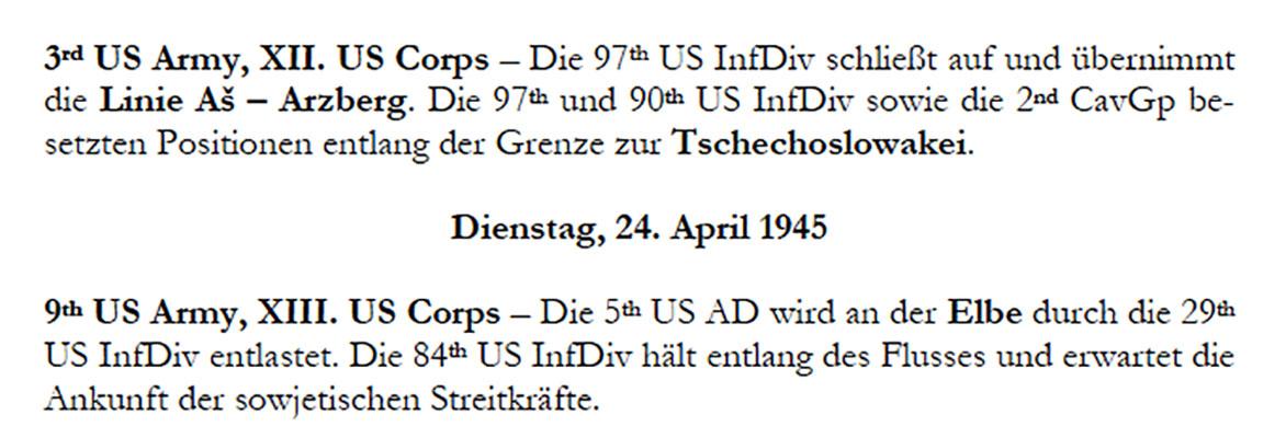 Beispielinhalt (Bild) Das Kriegsende in Mitteldeutschland 1945
