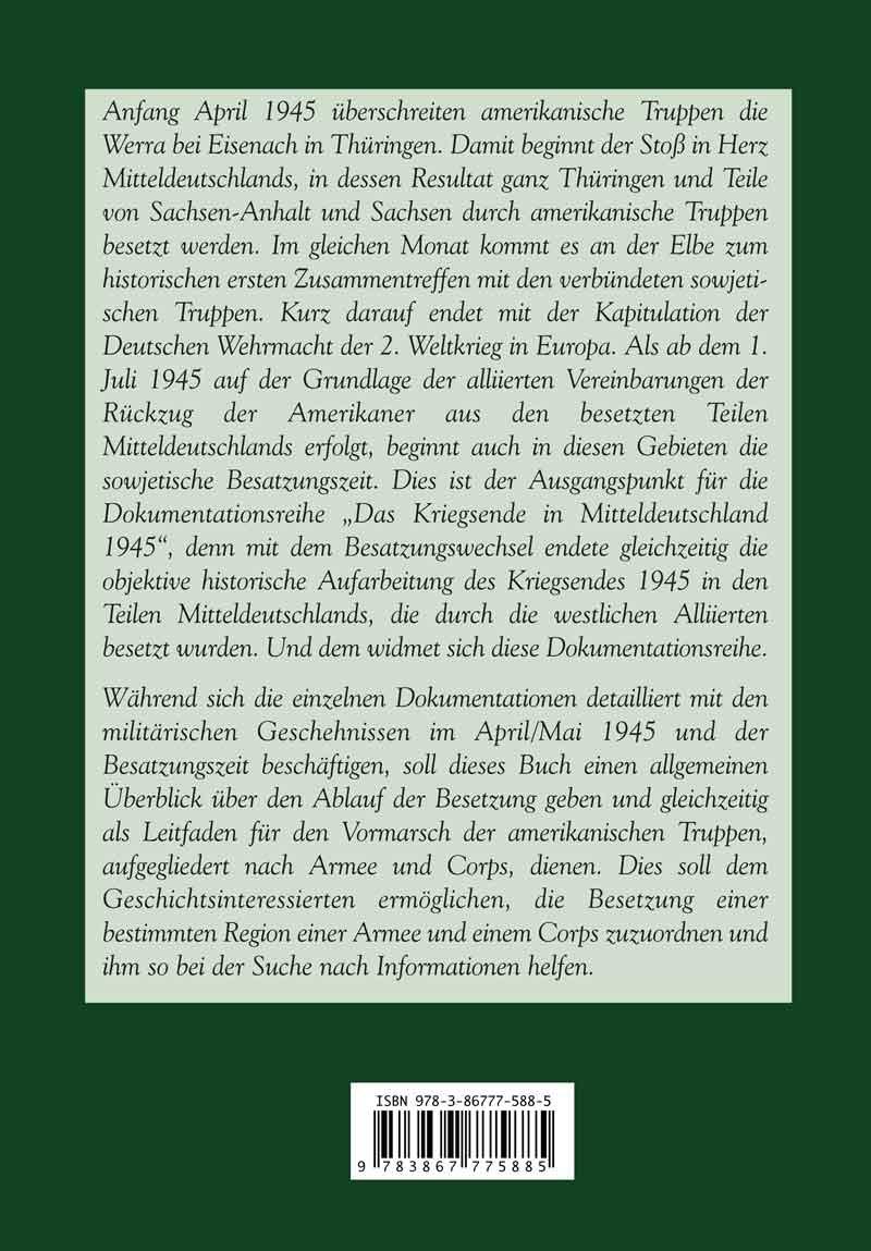 Rückseitencover Das Kriegsende in Mitteldeutschland 1945