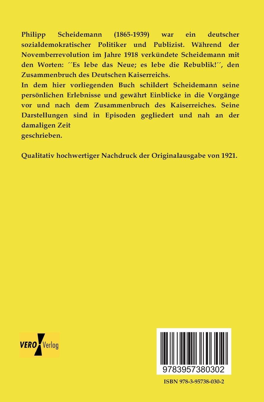Rückseitencover Der Zusammenbruch des Kaiserreiches