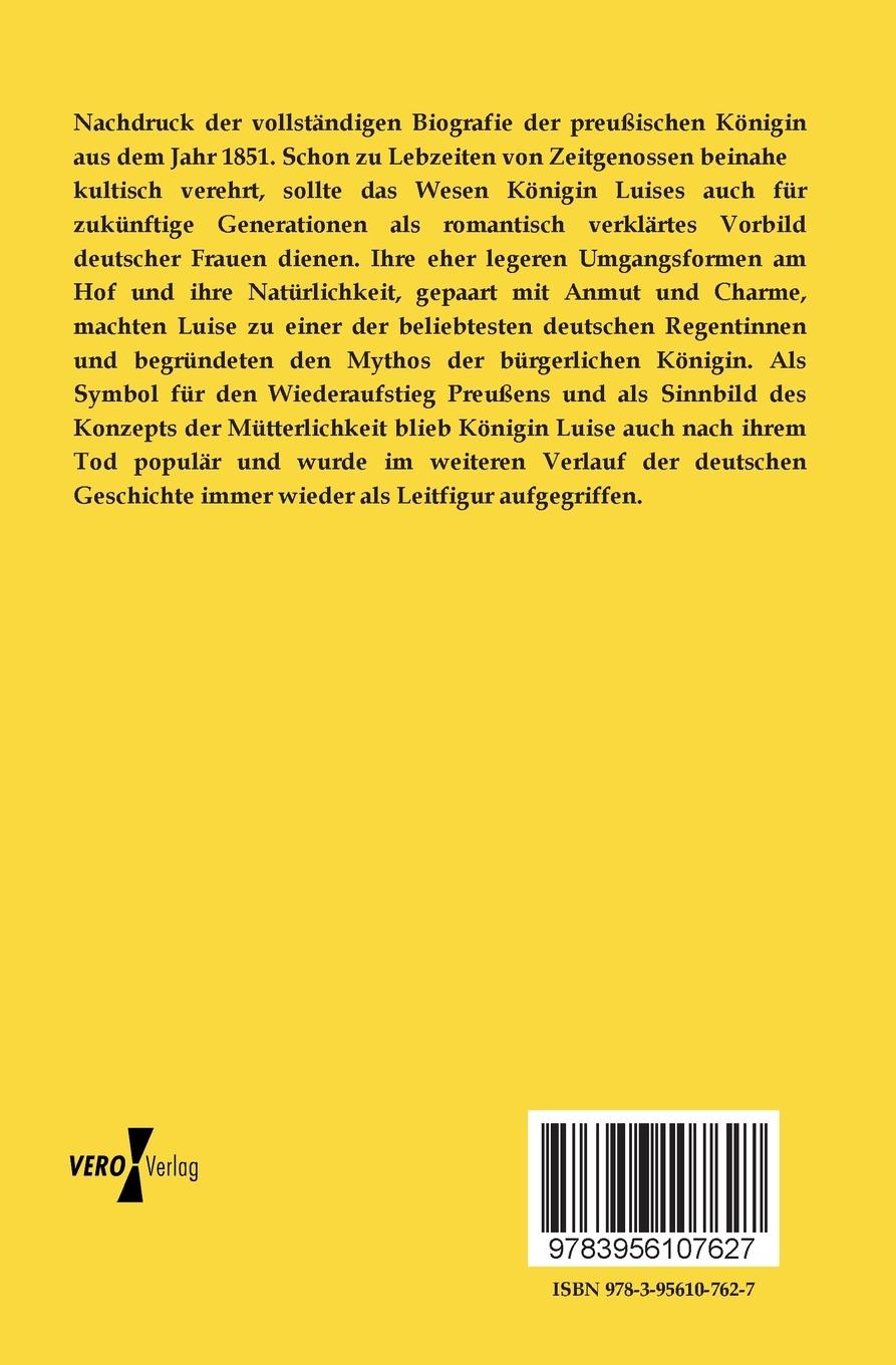 Rückseitencover Luise, Königin von Preußen
