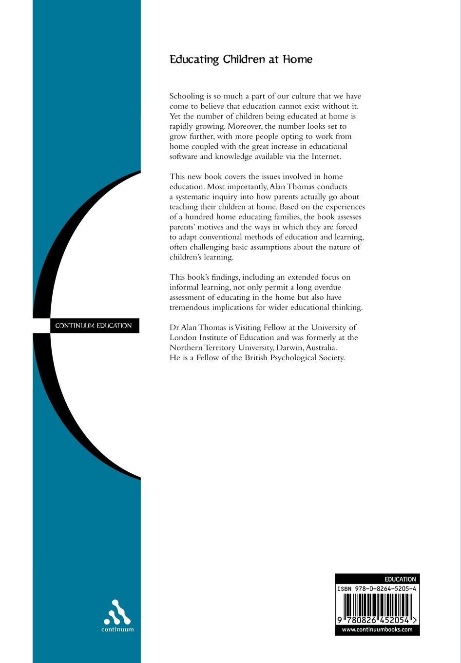 Rückseitencover Educating Children at Home