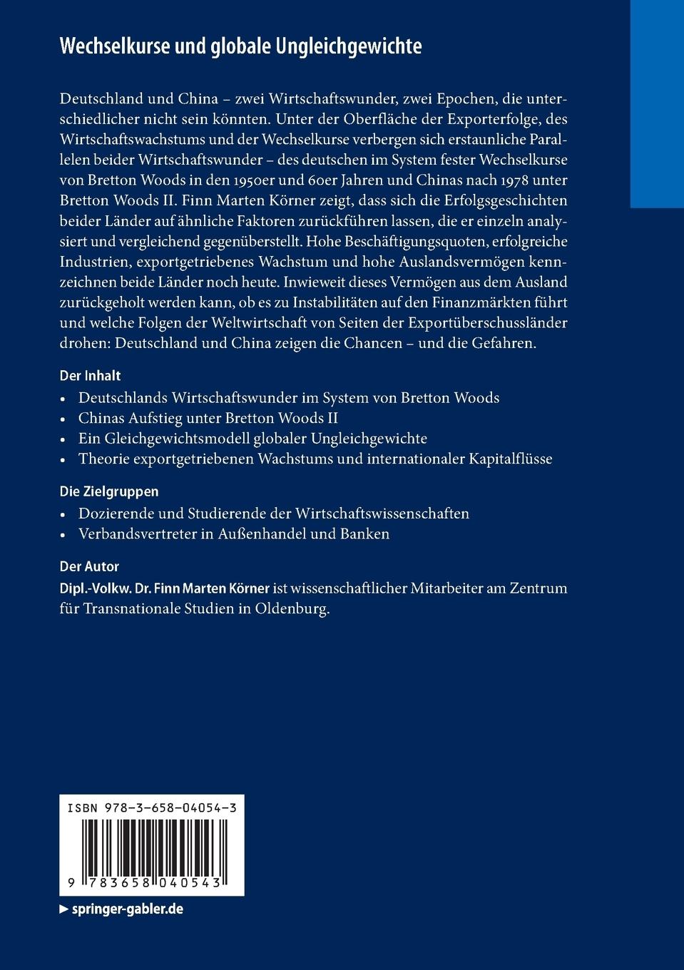 Rückseitencover Wechselkurse und globale Ungleichgewichte