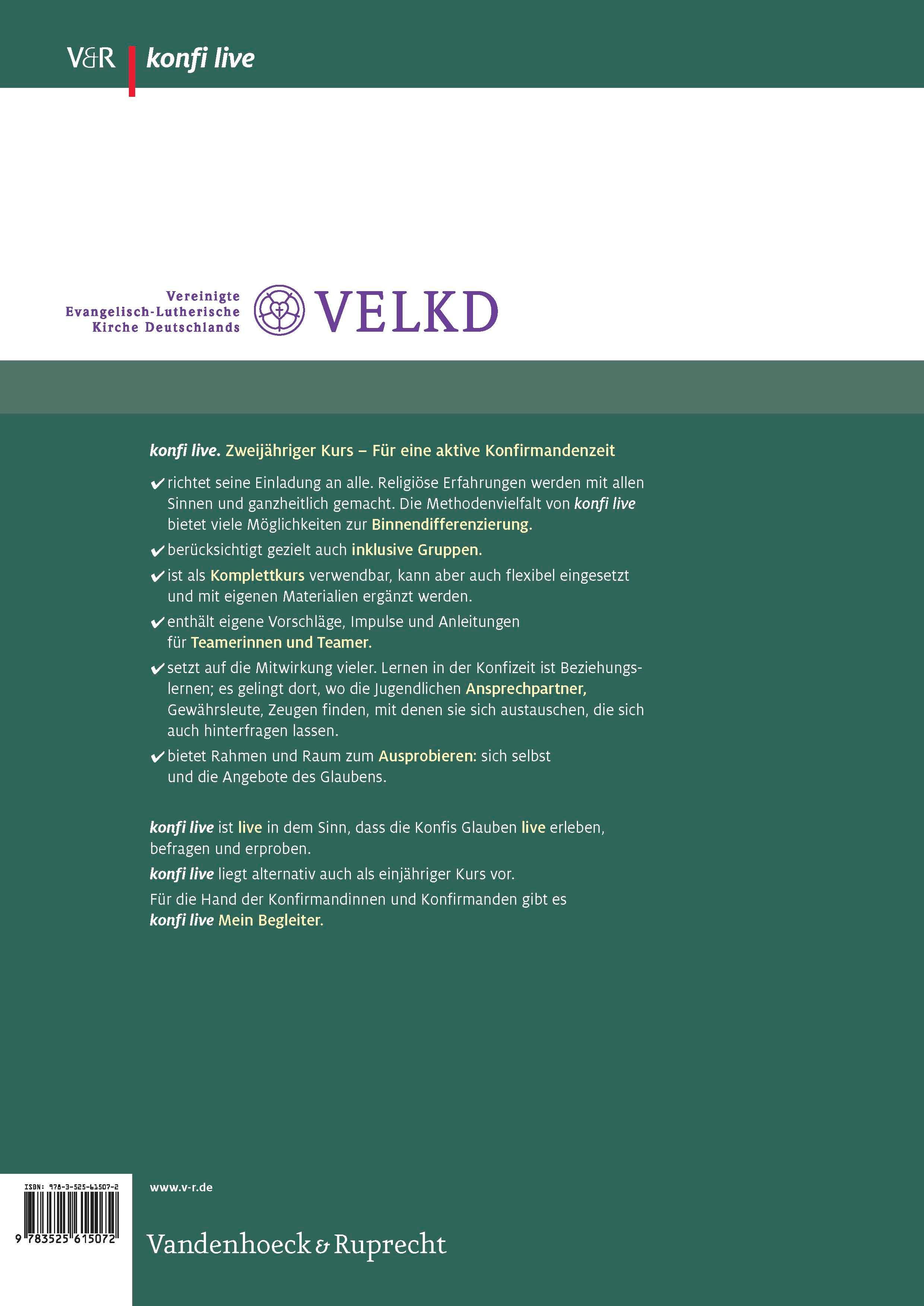 Rückseitencover konfi live - Pfarrer/in und Team