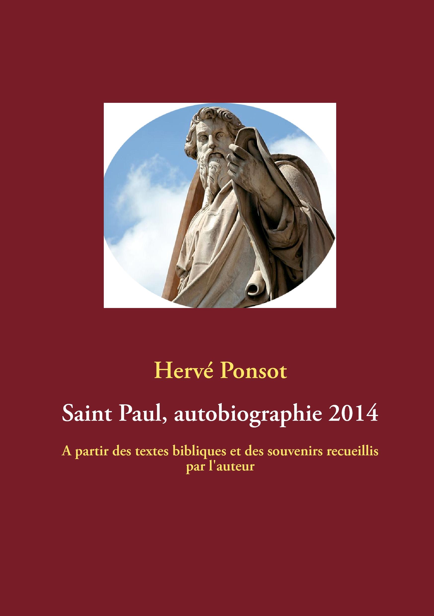 Vorderes Coverbild Saint Paul, autobiographie 2014