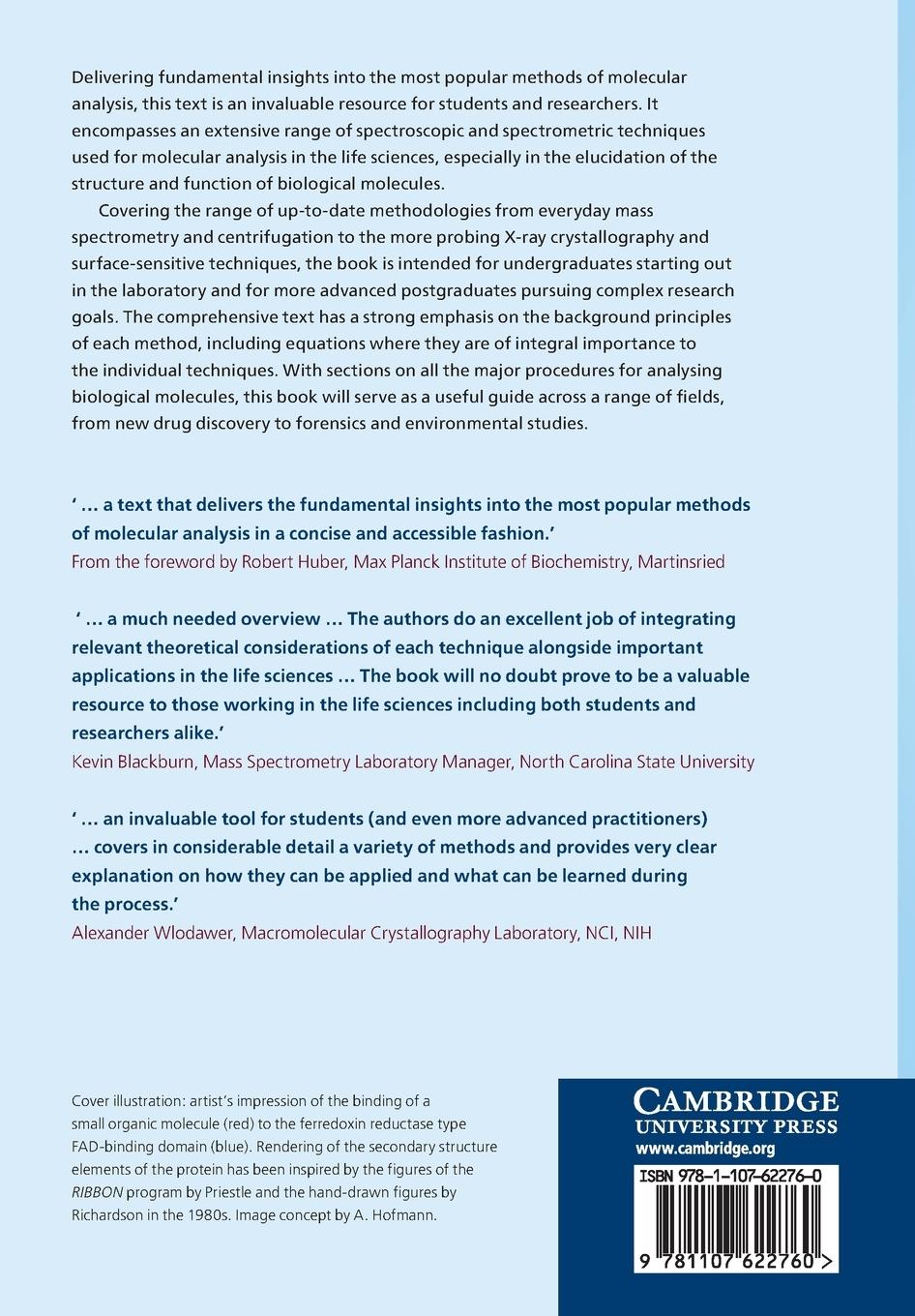 Rückseitencover Methods of Molecular Analysis in the Life Sciences