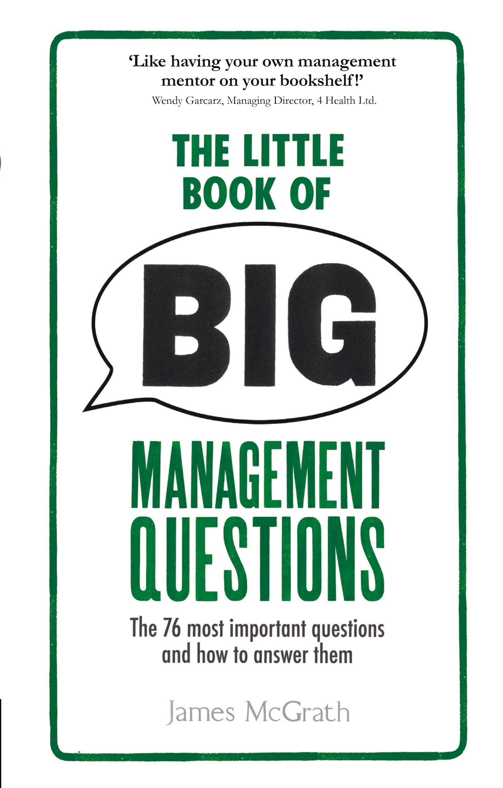 Vorderes Coverbild Little Book of Big Management Questions, The