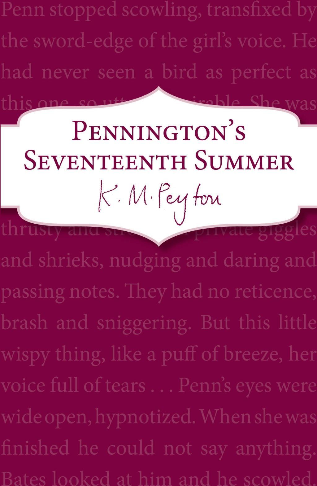Vorderes Coverbild Pennington's Seventeenth Summer