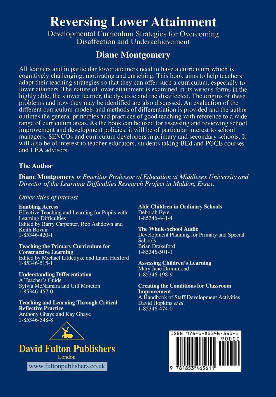 Rückseitencover Reversing Lower Attainment