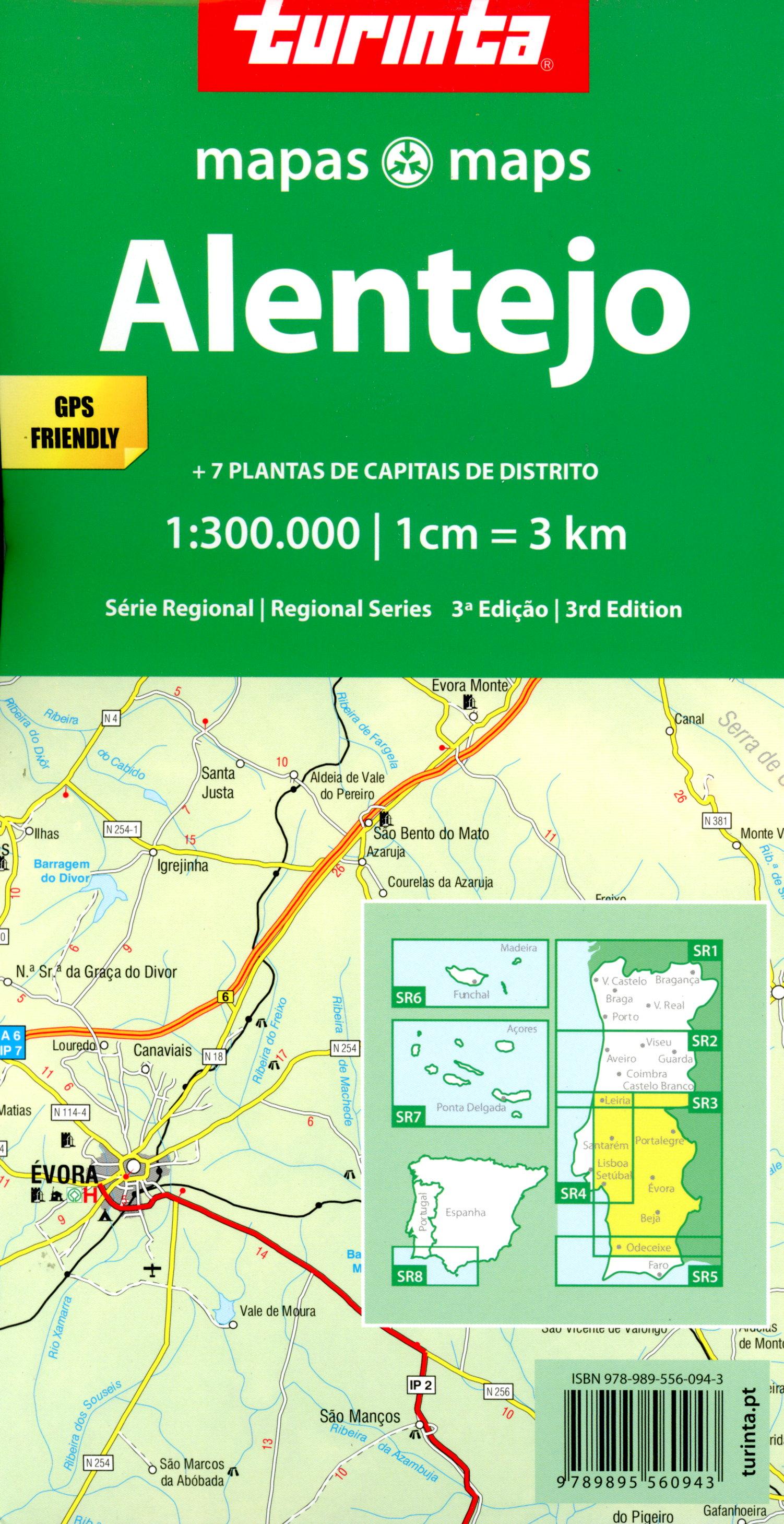 Beispielinhalt (Bild) Alentejo 1 : 300 000