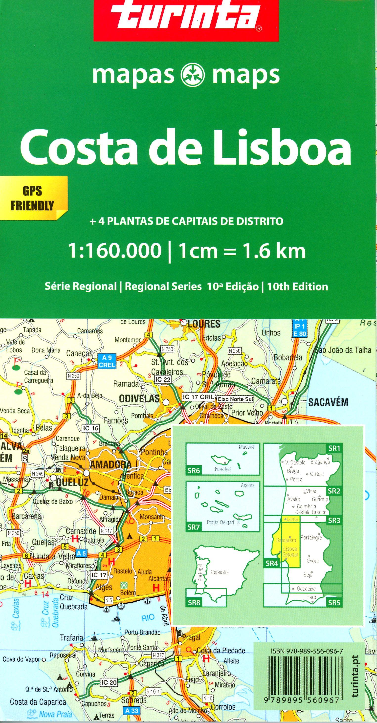 Beispielinhalt (Bild) Lisbon Coast 1 : 160 000