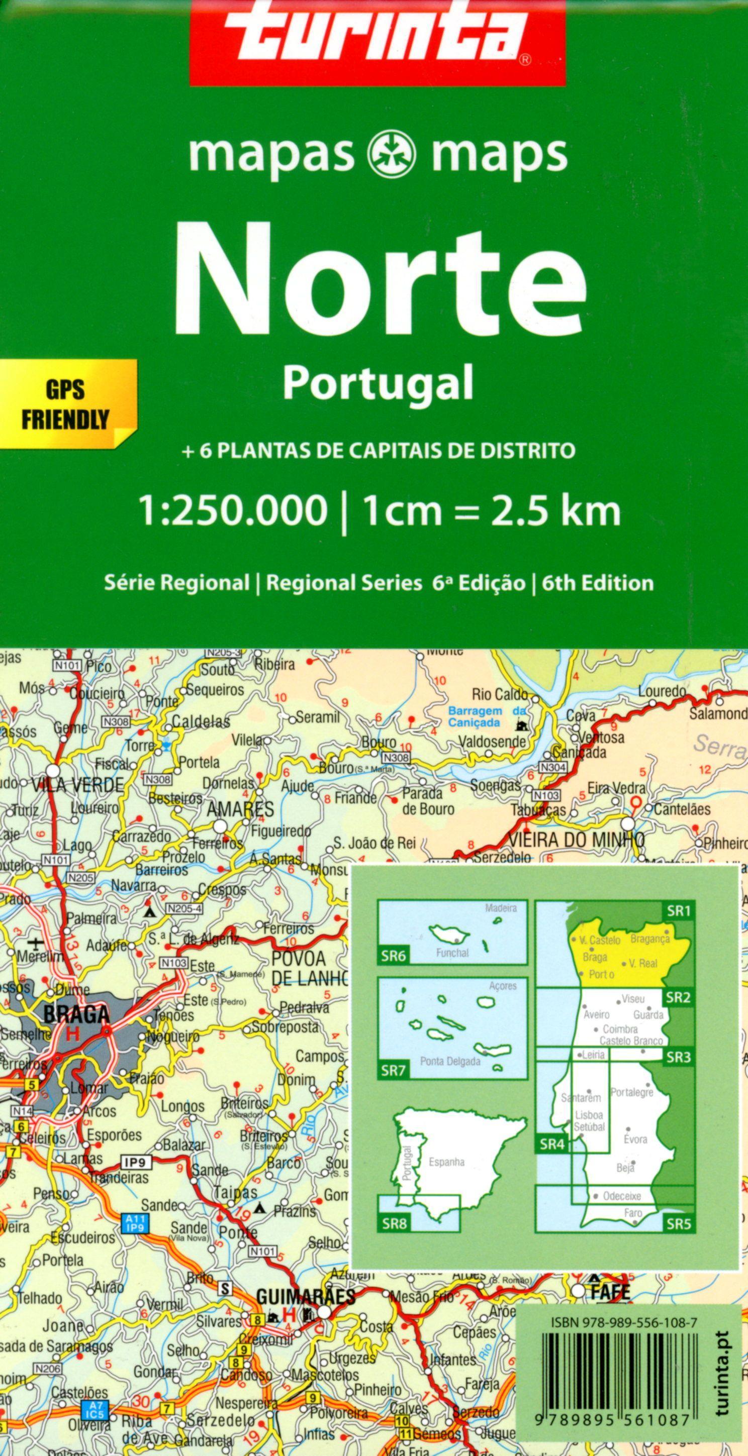 Beispielinhalt (Bild) Portugal North 1 : 250 000