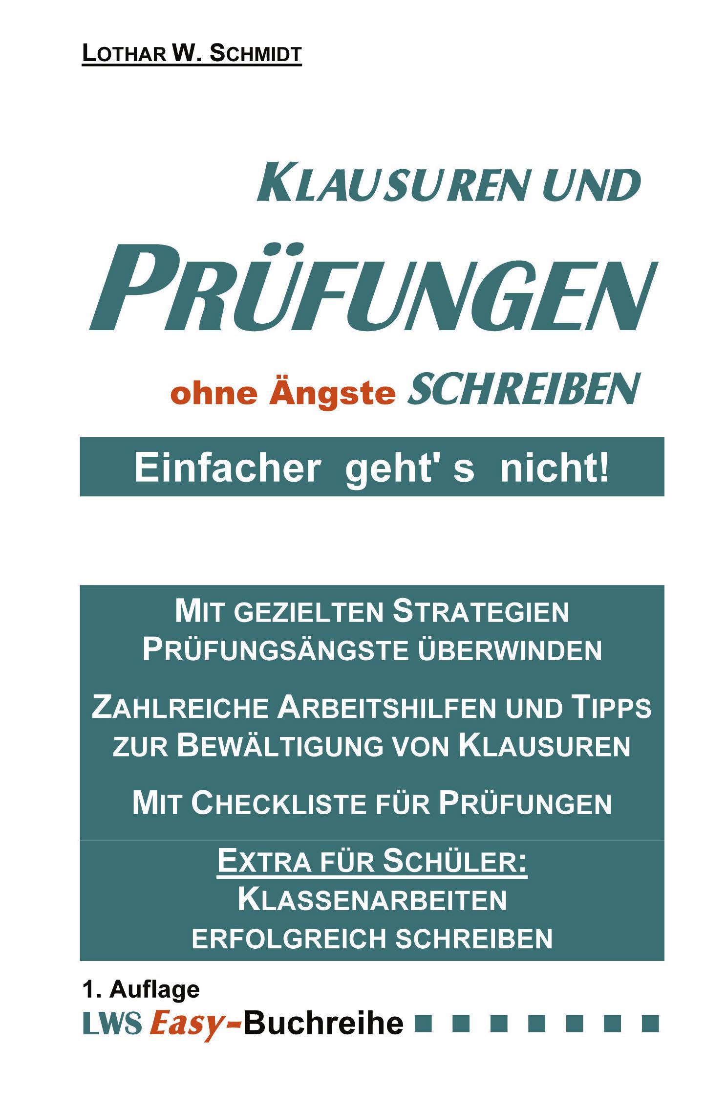Vorderes Coverbild Klausuren und Prüfungen ohne Ängste schreiben