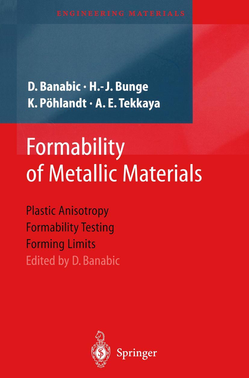Vorderes Coverbild Formability of Metallic Materials