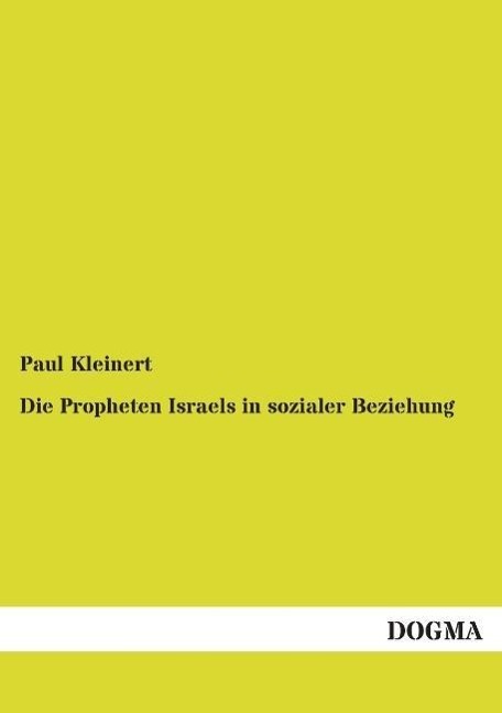 Vorderes Coverbild Die Propheten Israels in sozialer Beziehung