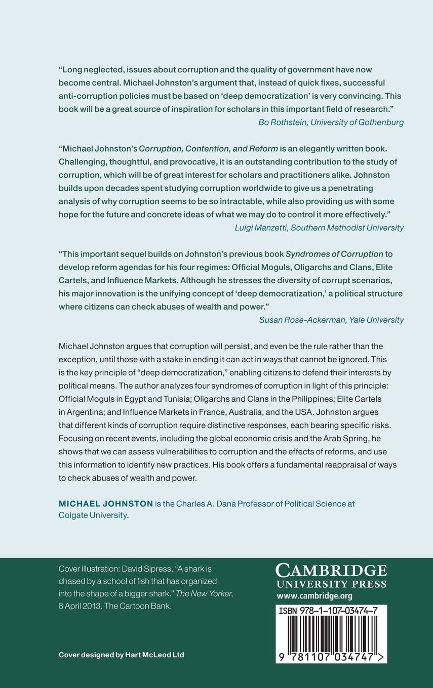 Rückseitencover Corruption, Contention, and Reform