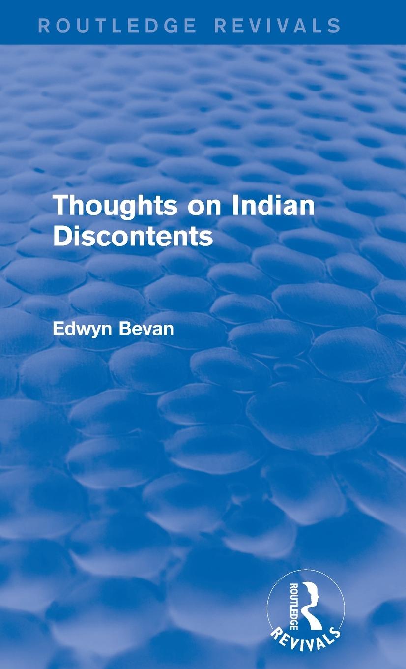 Vorderes Coverbild Thoughts on Indian Discontents (Routledge Revivals)