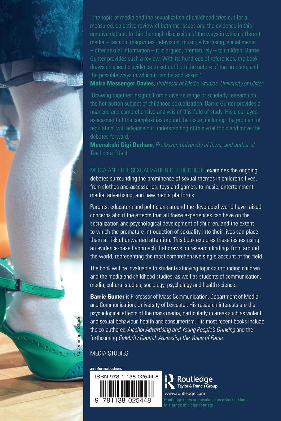 Rückseitencover Media and the Sexualization of Childhood