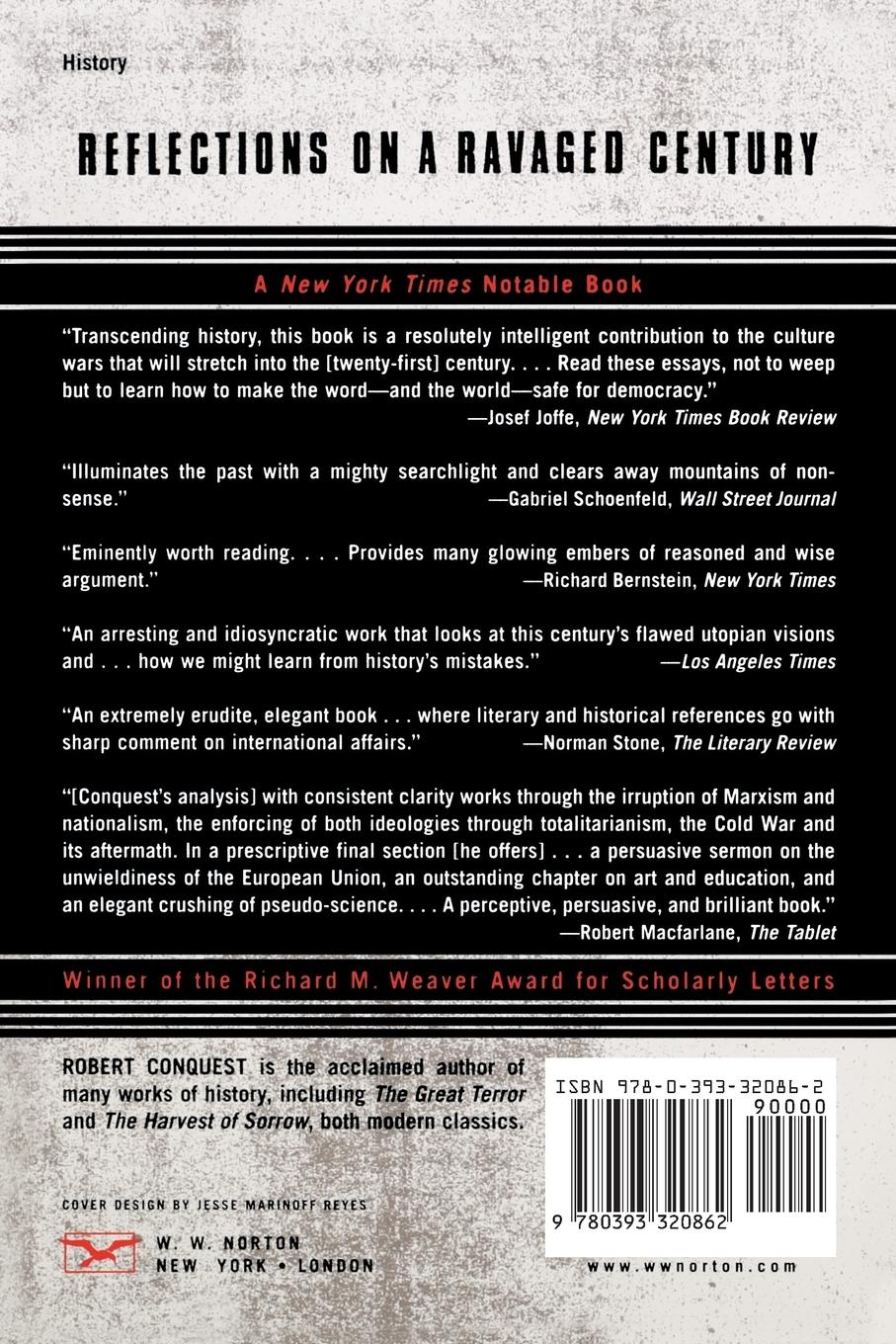 Rückseitencover Reflections on a Ravaged Century