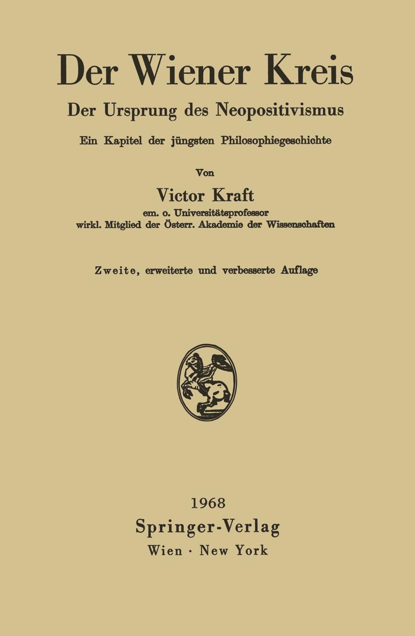 Vorderes Coverbild Der Wiener Kreis