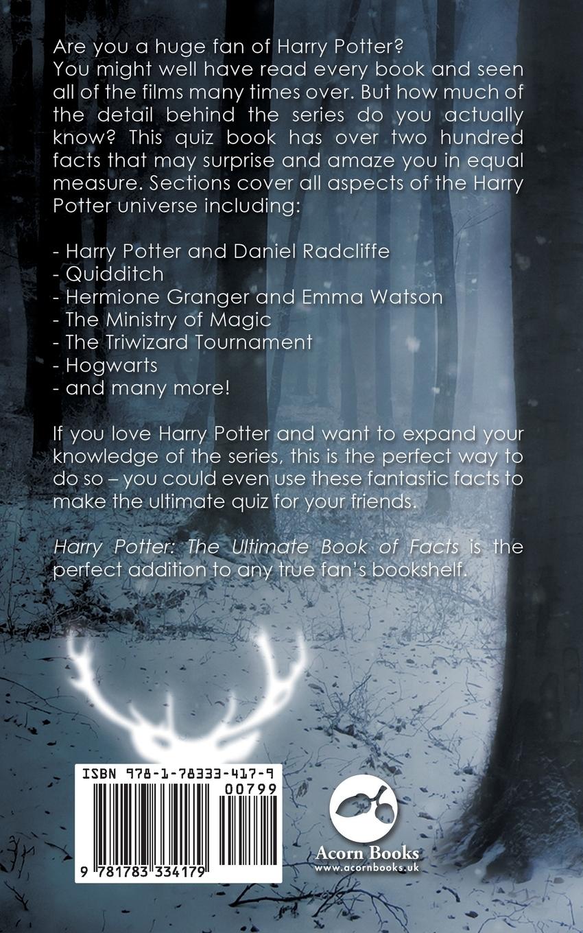 Rückseitencover Harry Potter - The Ultimate Book of Facts