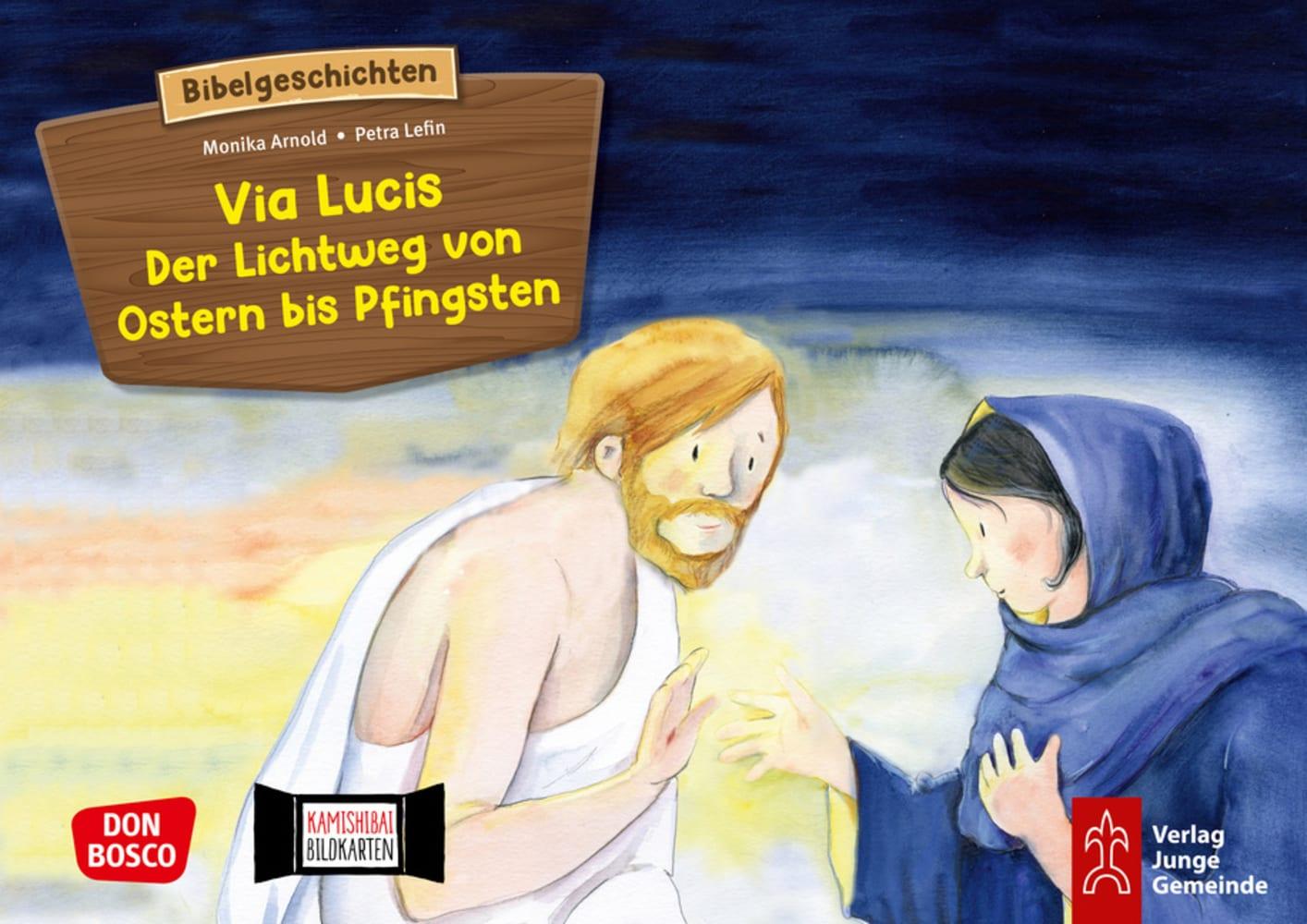 Vorderes Coverbild Via Lucis. Der Lichtweg von Ostern bis Pfingsten. Kamishibai Bildkartenset.