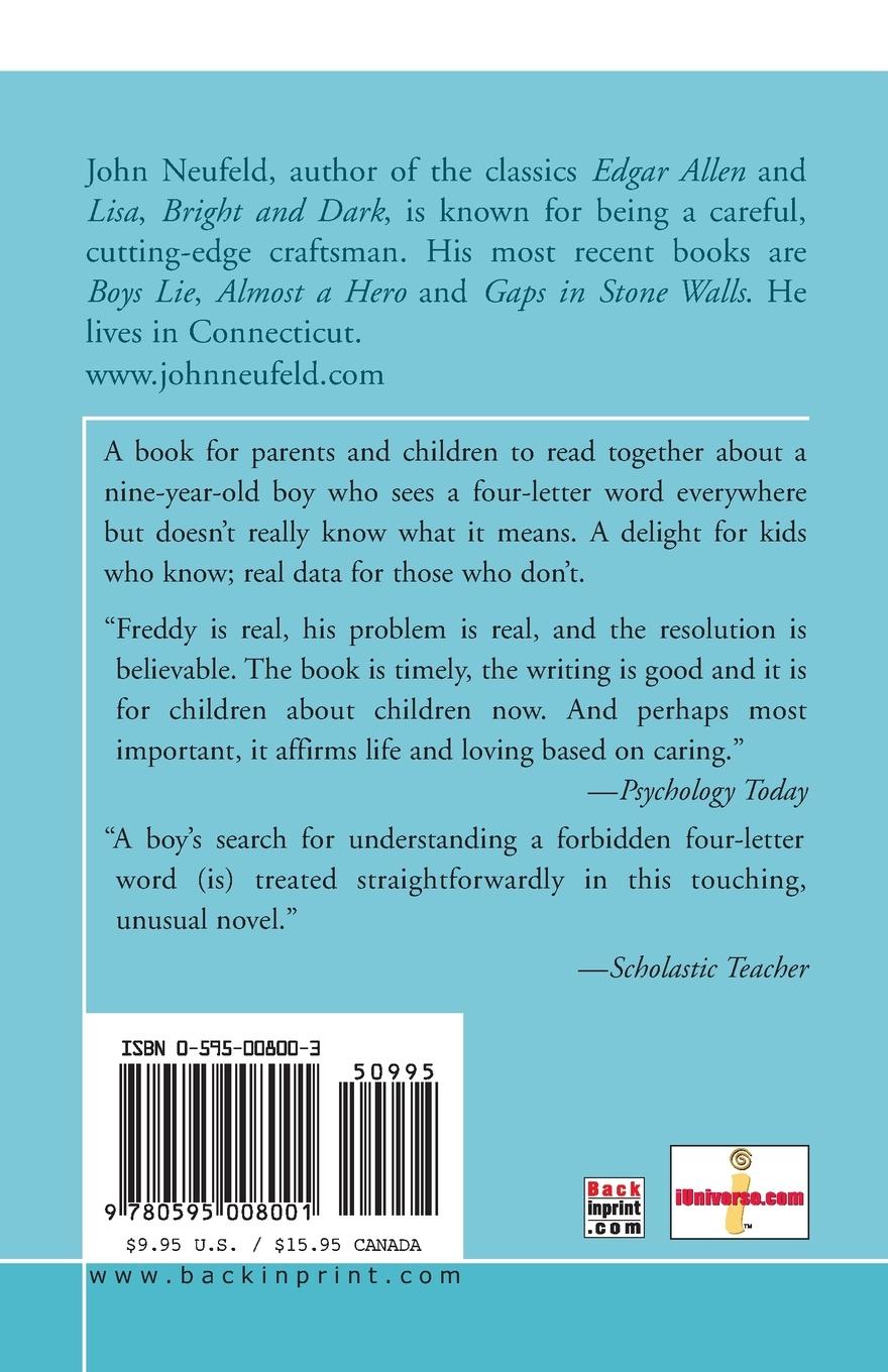 Rückseitencover Freddy's Book