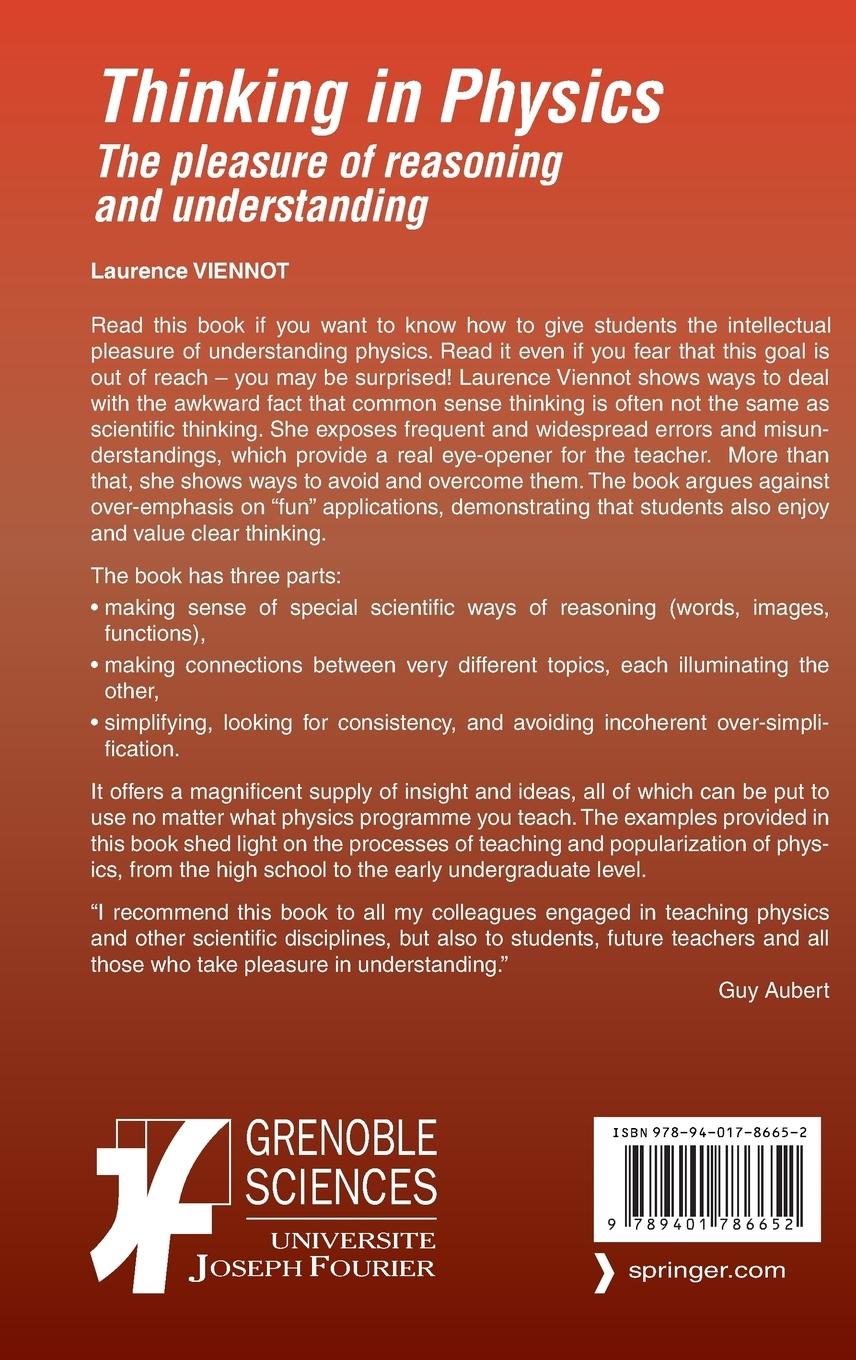 Rückseitencover Thinking in Physics