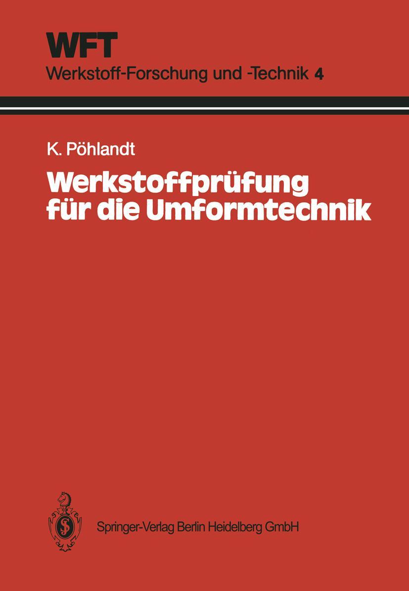 Vorderes Coverbild Werkstoffprüfung für die Umformtechnik