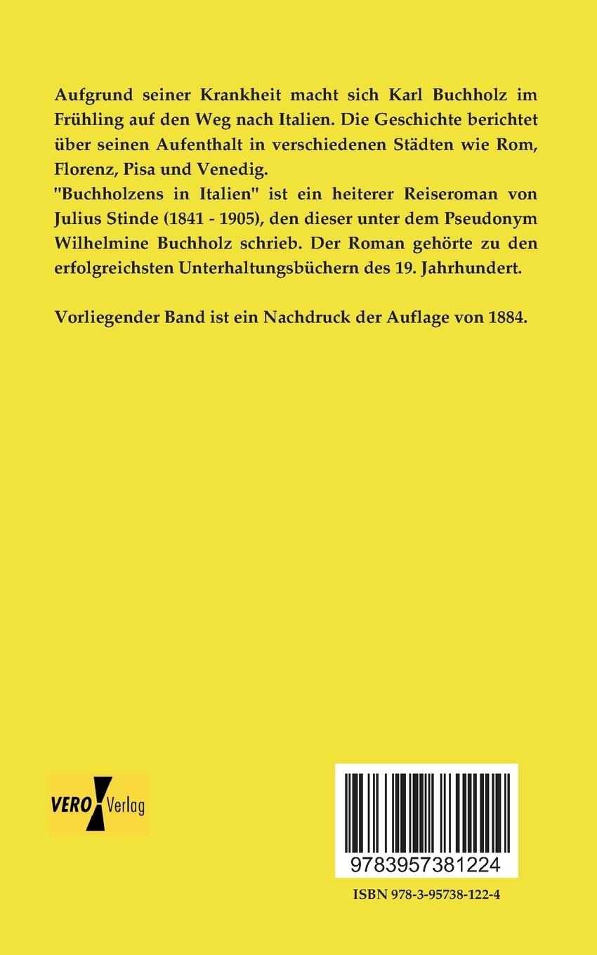 Rückseitencover Buchholzens in Italien