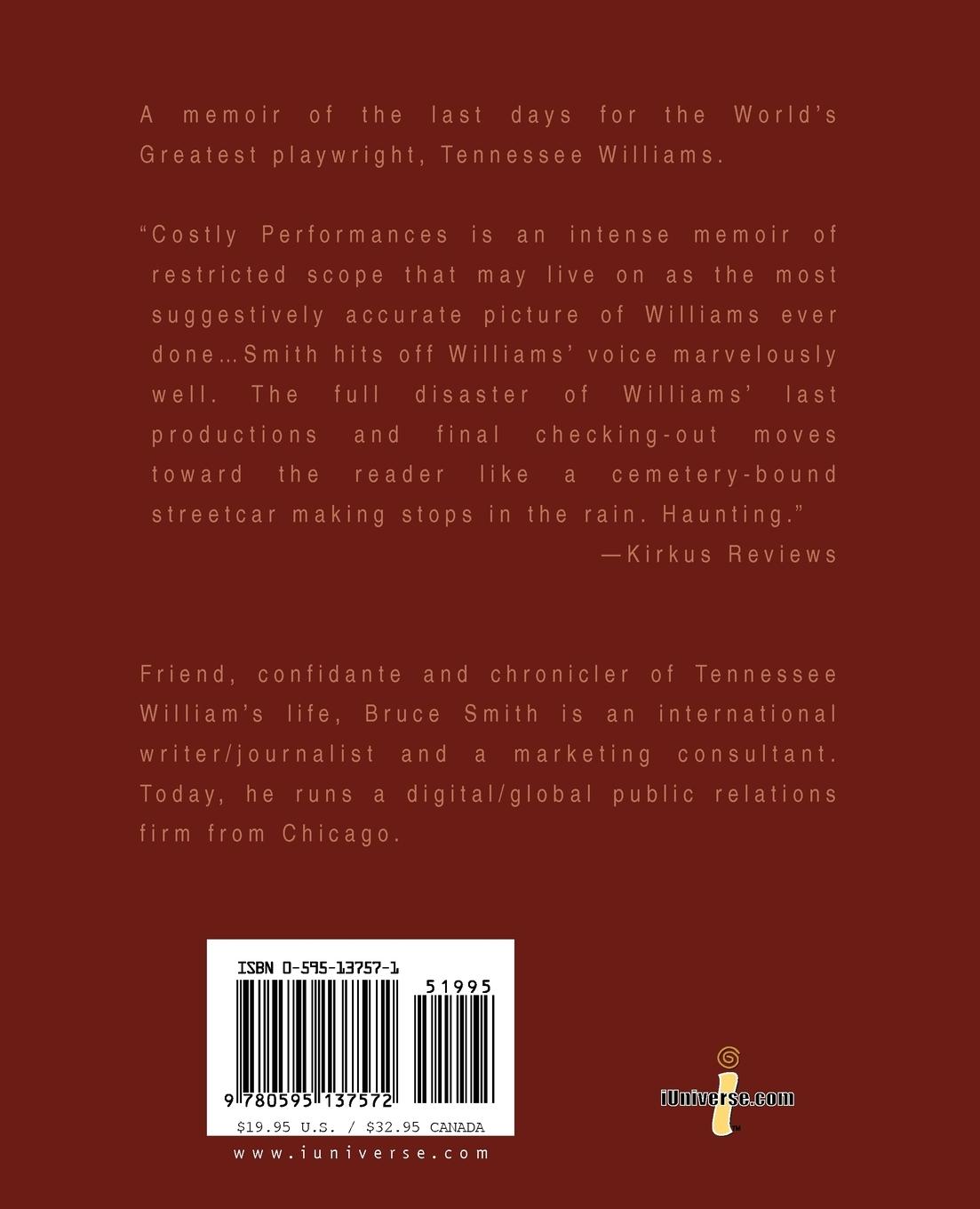 Rückseitencover Costly Performances