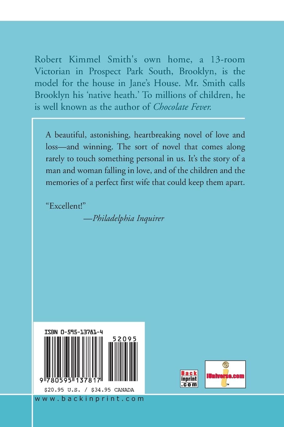 Rückseitencover Jane's House