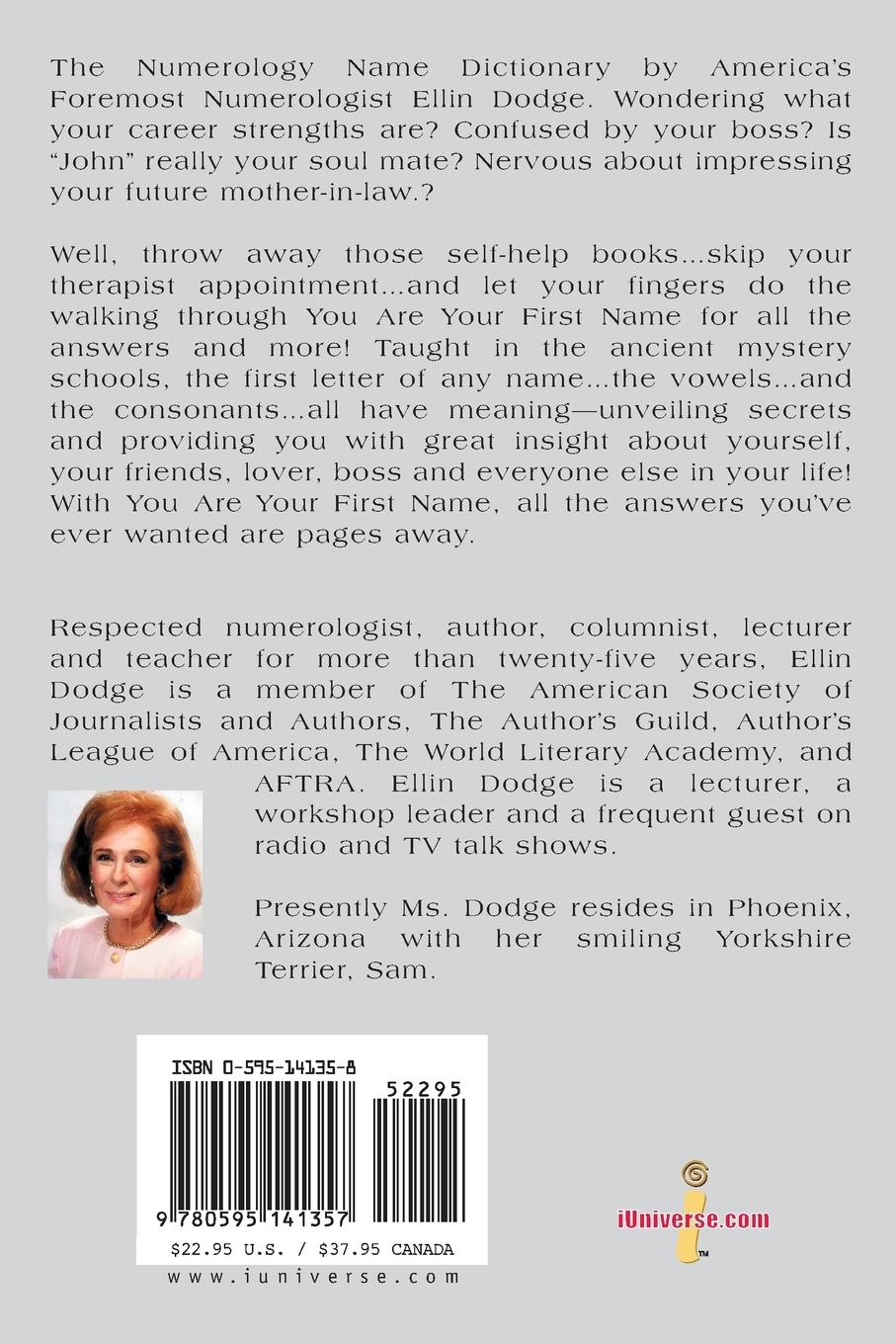 Rückseitencover You Are Your First Name