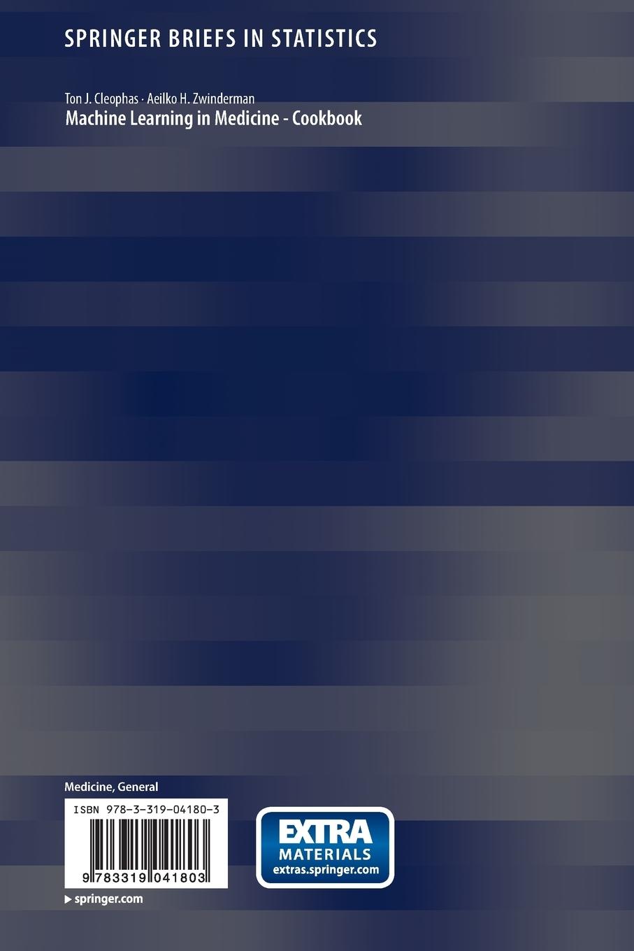 Rückseitencover Machine Learning in Medicine - Cookbook