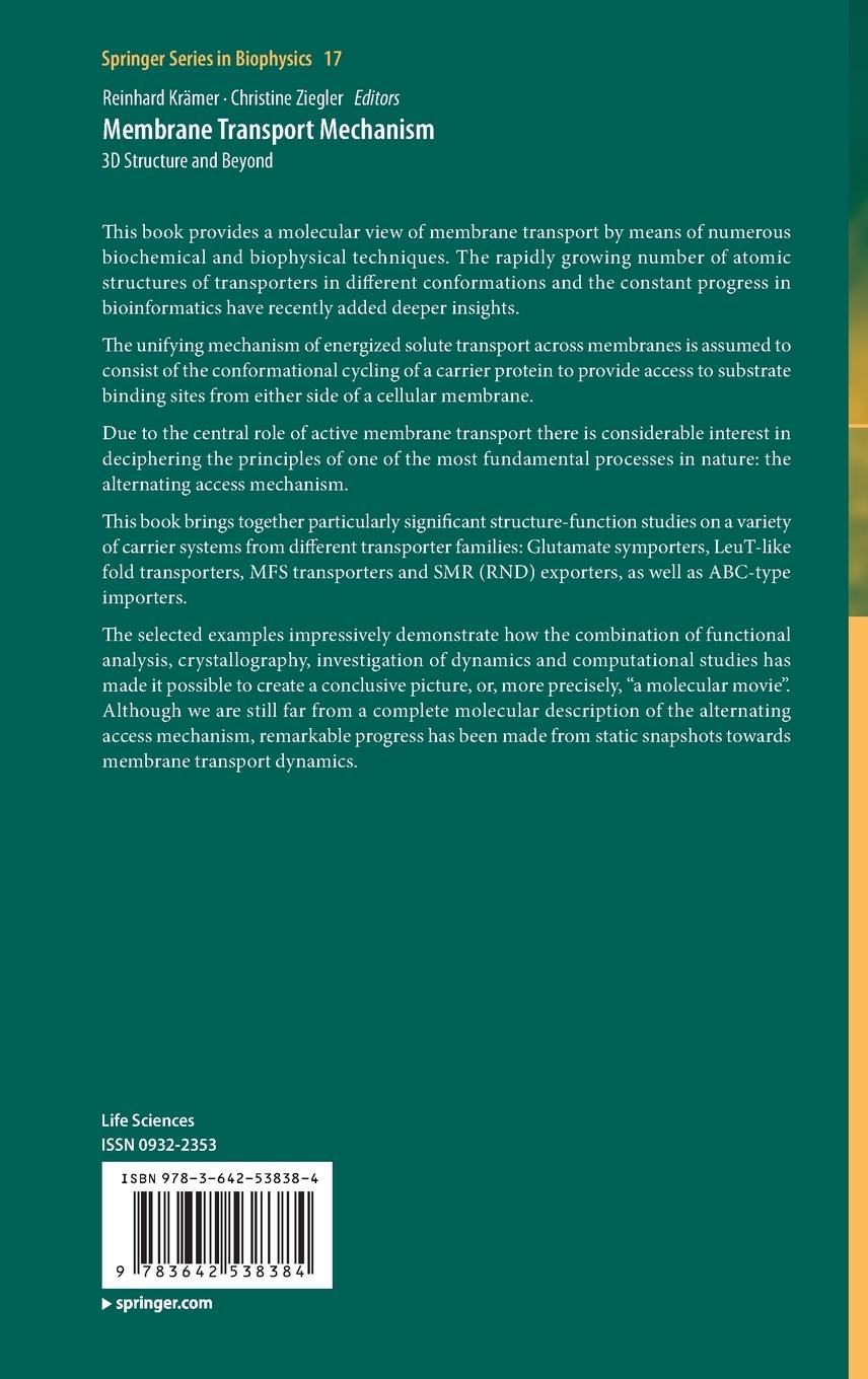 Rückseitencover Membrane Transport Mechanism