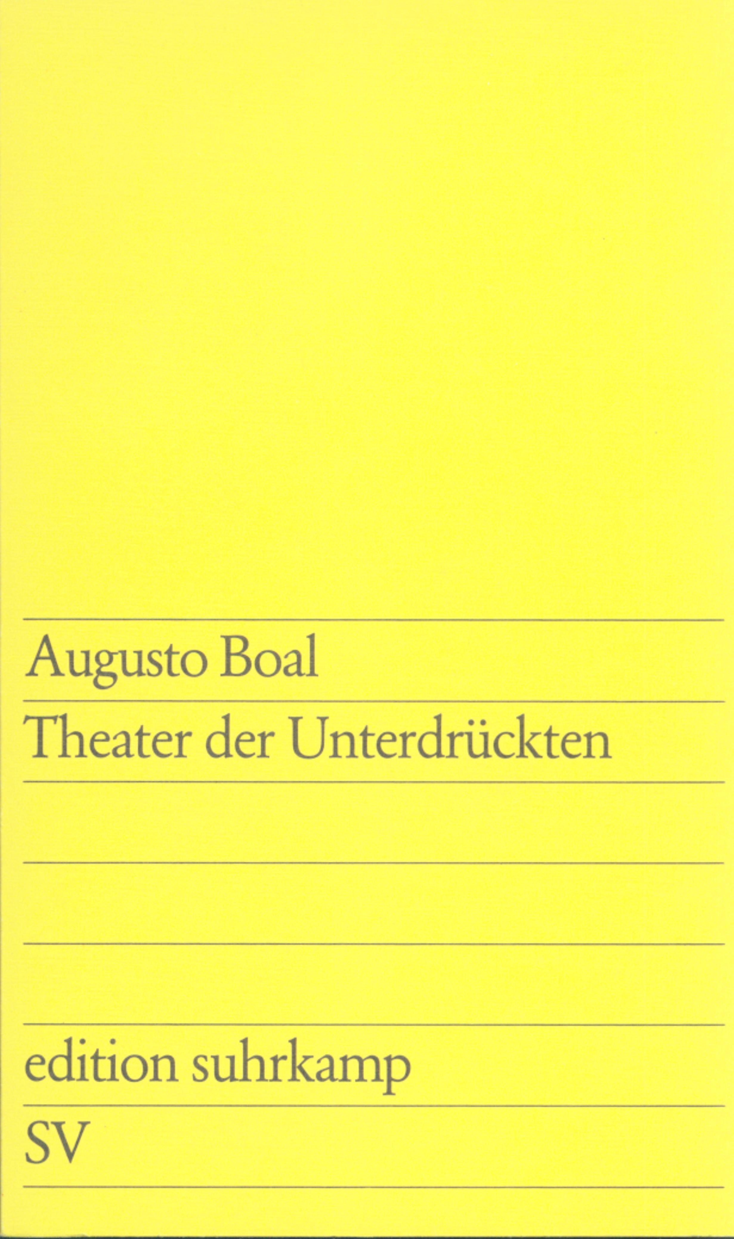 Vorderes Coverbild Theater der Unterdrückten