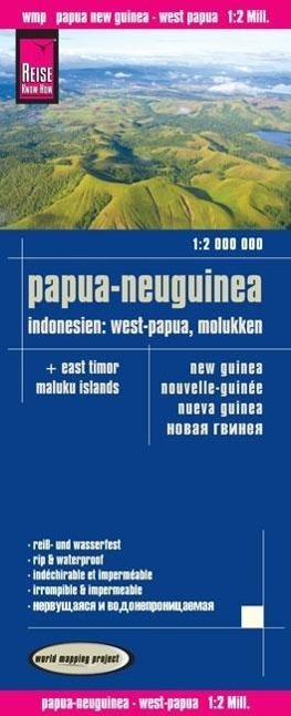 Vorderes Coverbild Reise Know-How Landkarte Papua-Neuguinea, Indonesien: West-Papua, Molukken (1:2.000.000)